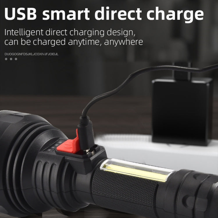 USB Rechargeable 9 LED Portable Flashlight