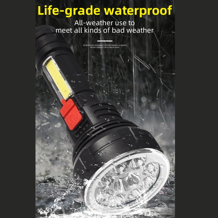 USB Rechargeable 9 LED Portable Flashlight