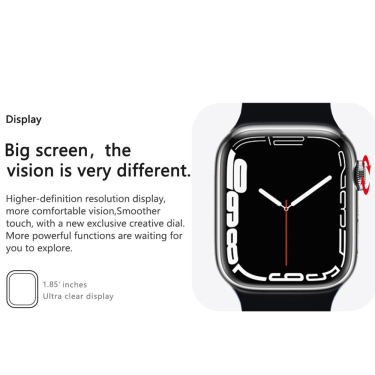 HAMTOD GT17 Max 1.85 inch Smart Watch, Support Voice Calling / Heart Rate / Blood Oxygen / NFC