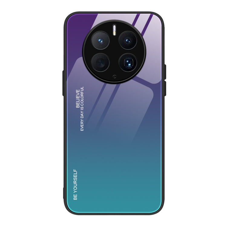 For Huawei Mate 50 Pro Gradient Color Glass Phone Case