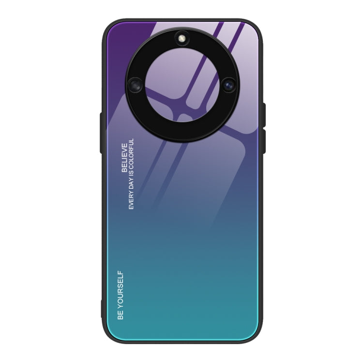 For Honor X40 Gradient Color Glass Phone Case