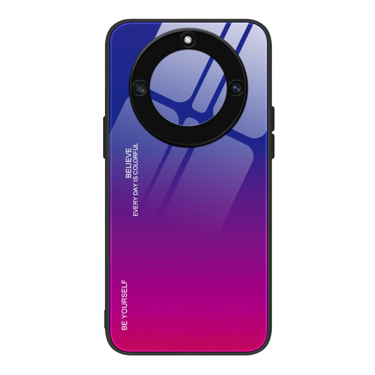 For Honor X40 Gradient Color Glass Phone Case