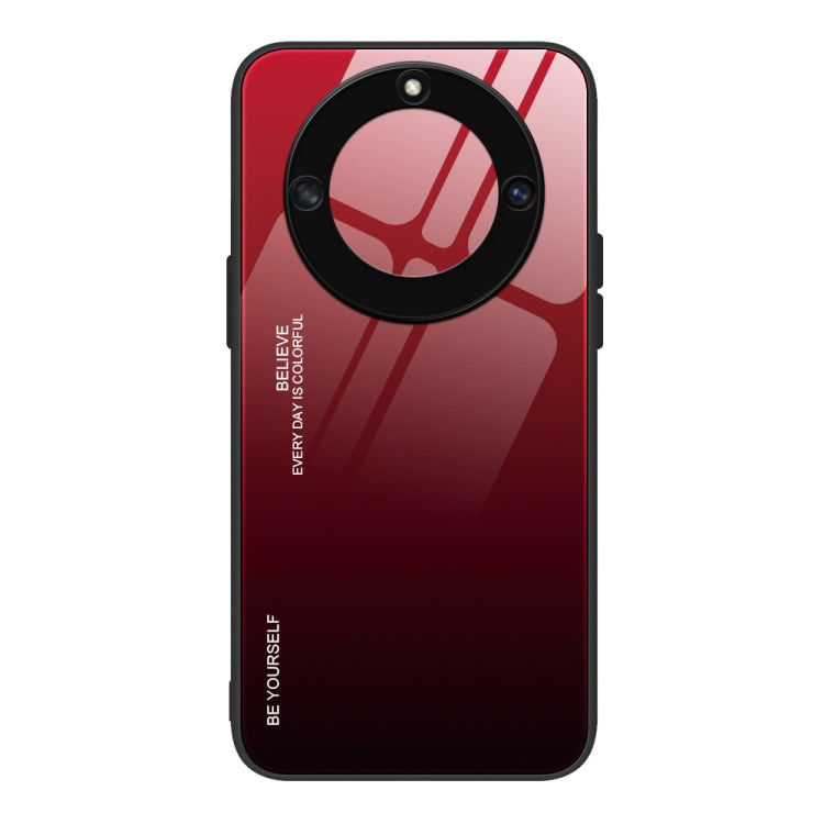 For Honor X40 Gradient Color Glass Phone Case