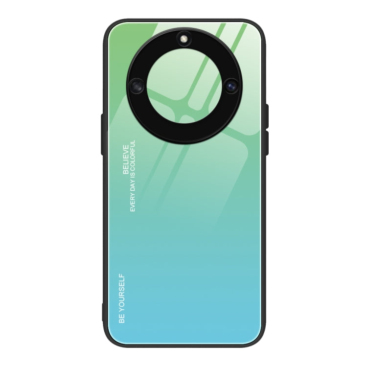 For Honor X40 Gradient Color Glass Phone Case