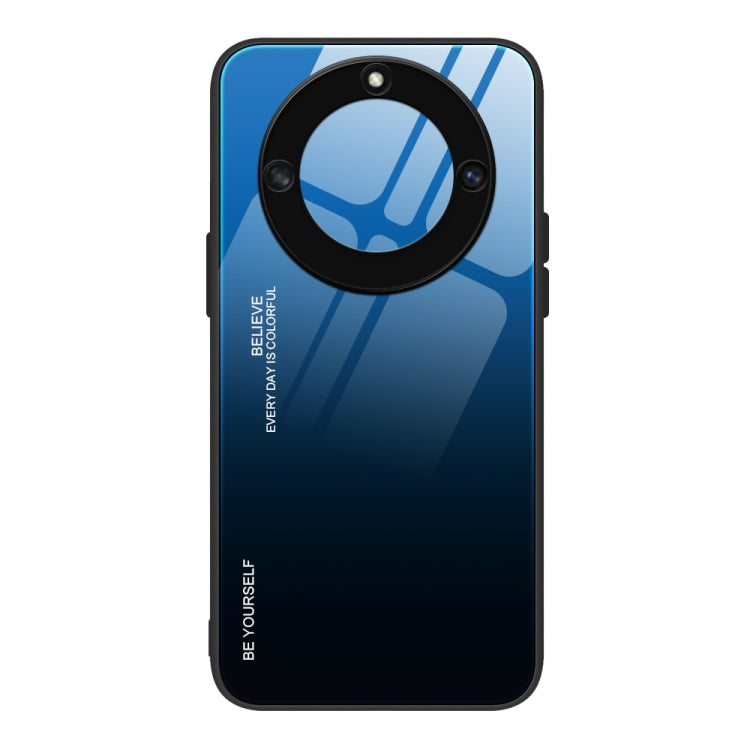 For Honor X40 Gradient Color Glass Phone Case