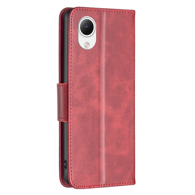 For Samsung Galaxy A23e 5G Lambskin Texture Pure Color Flip Leather Phone Case