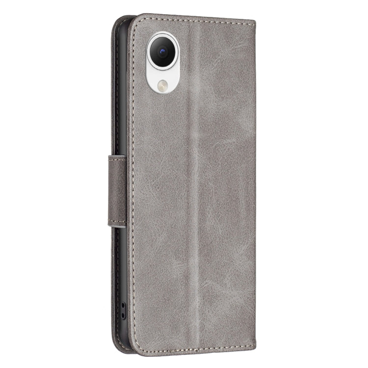 For Samsung Galaxy A23e 5G Lambskin Texture Pure Color Flip Leather Phone Case