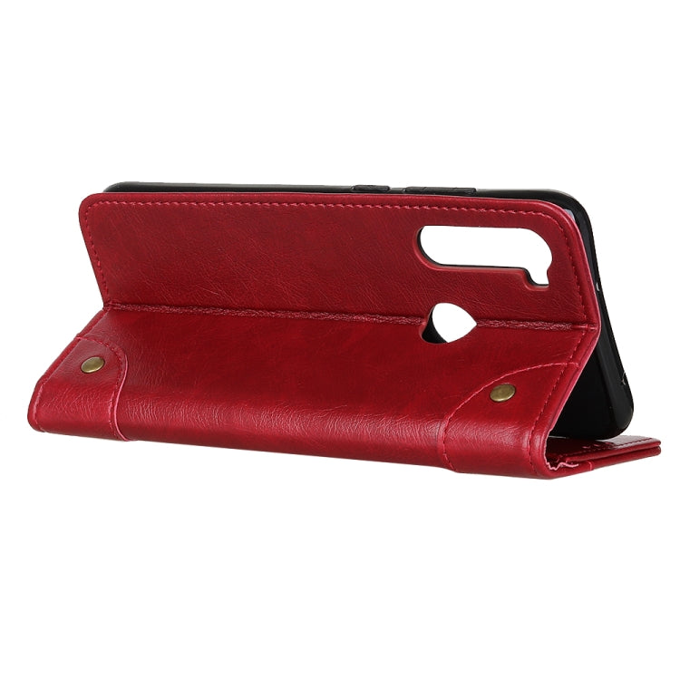 For Motorola Moto G8 Copper Buckle Nappa Texture Horizontal Flip Leather Case with Holder & Card Slots & Wallet