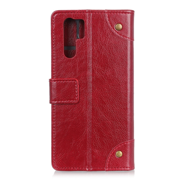 For Huawei Nova 7 SE / P40 LITE 5G Copper Buckle Nappa Texture Horizontal Flip Leather Case with Holder & Card Slots & Wallet