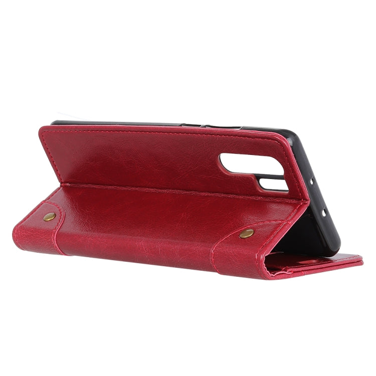 For Huawei Nova 7 SE / P40 LITE 5G Copper Buckle Nappa Texture Horizontal Flip Leather Case with Holder & Card Slots & Wallet