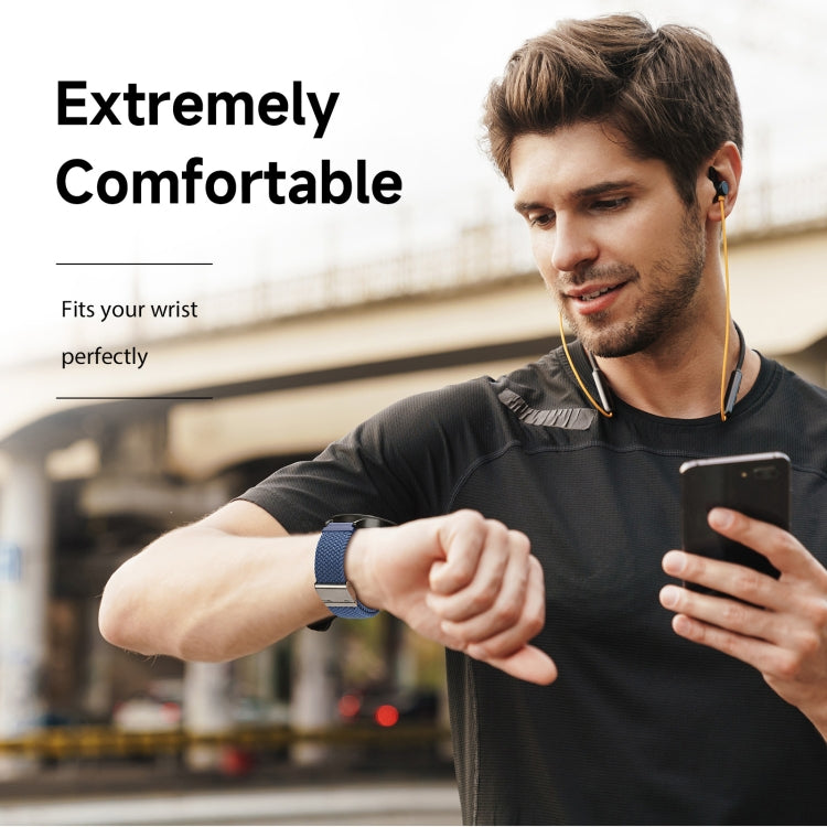 For Samsung Watch DUX DUCIS 22mm Braided Nylon Elastic Watch Band