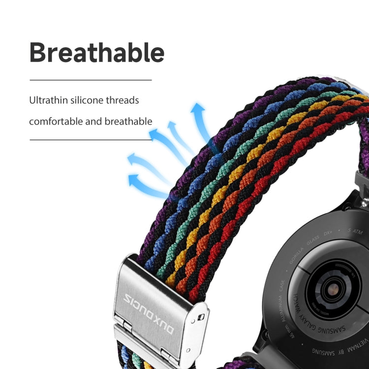 For Samsung Watch DUX DUCIS 22mm Braided Nylon Elastic Watch Band