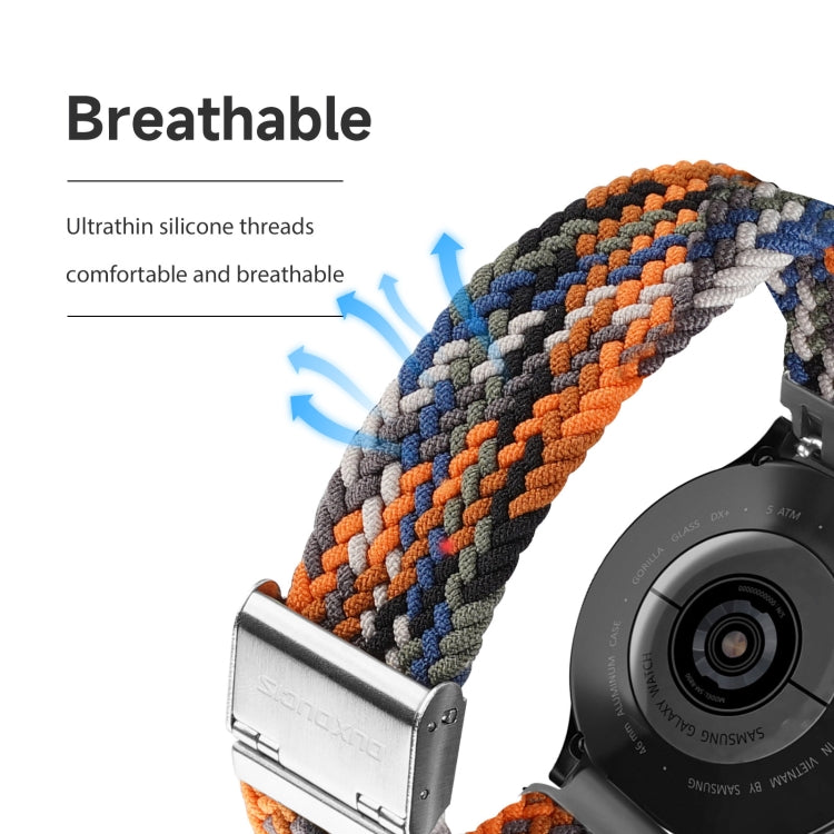 For Samsung Watch DUX DUCIS 22mm Braided Nylon Elastic Watch Band