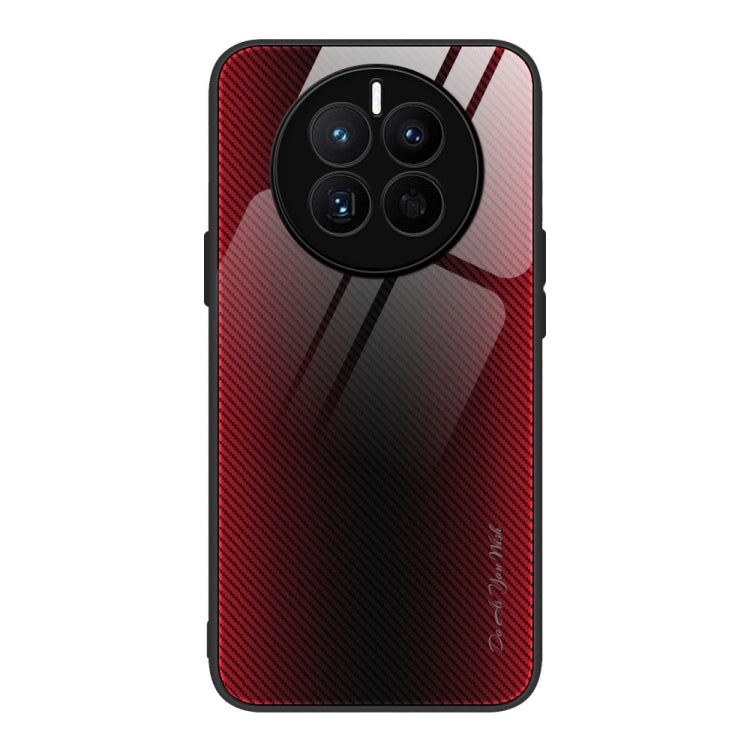 For Huawei Mate 50 Texture Gradient Glass TPU Phone Case
