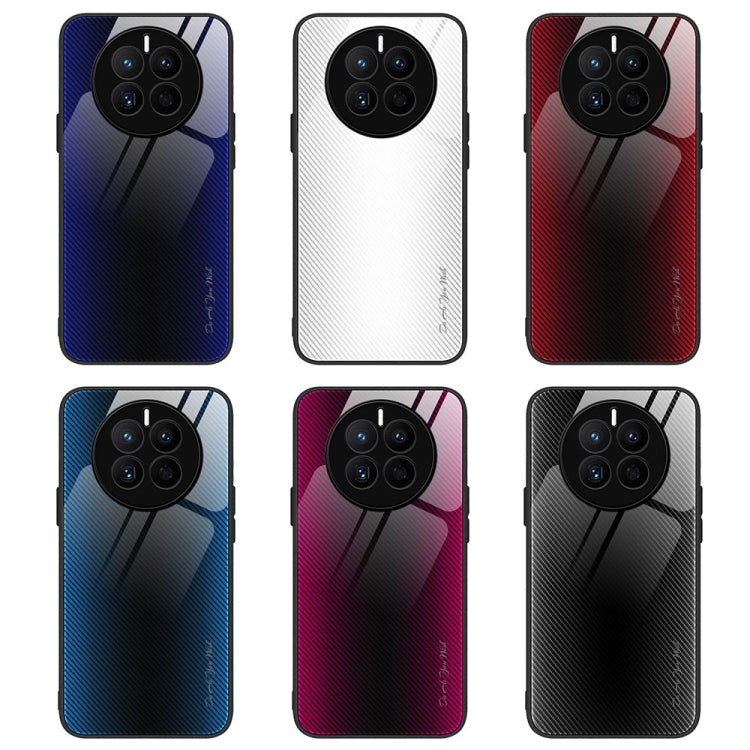 For Huawei Mate 50 Texture Gradient Glass TPU Phone Case