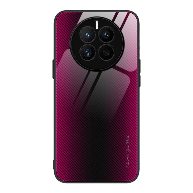 For Huawei Mate 50 Texture Gradient Glass TPU Phone Case