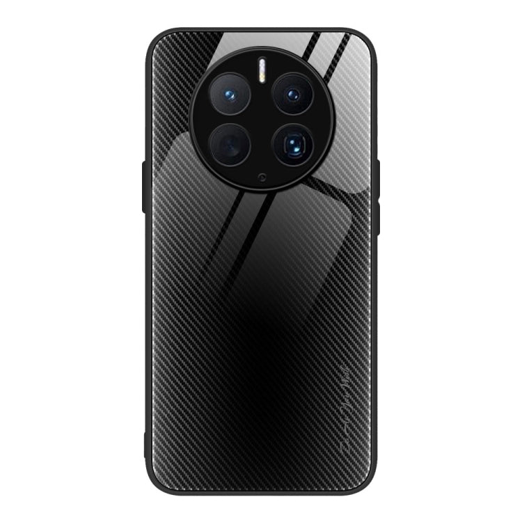 For Huawei Mate 50 Pro Texture Gradient Glass TPU Phone Case