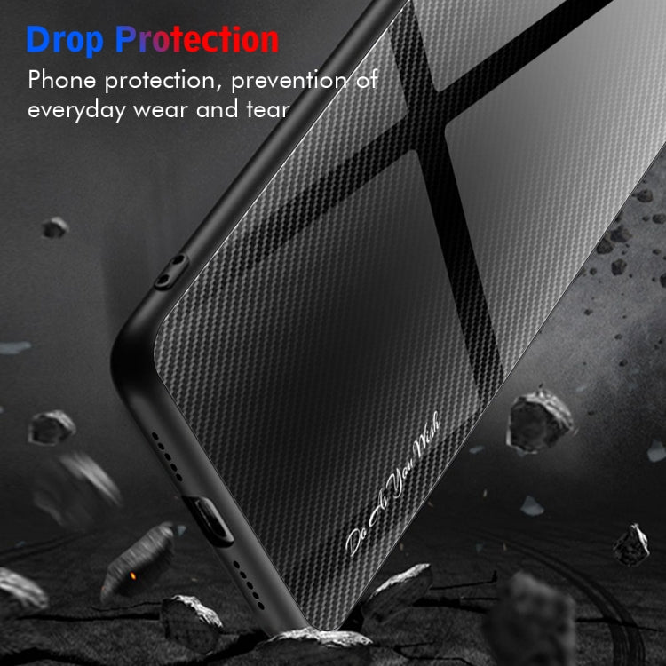 For Huawei Mate 50 Pro Texture Gradient Glass TPU Phone Case