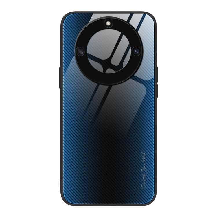 For Honor X40 Texture Gradient Glass TPU Phone Case