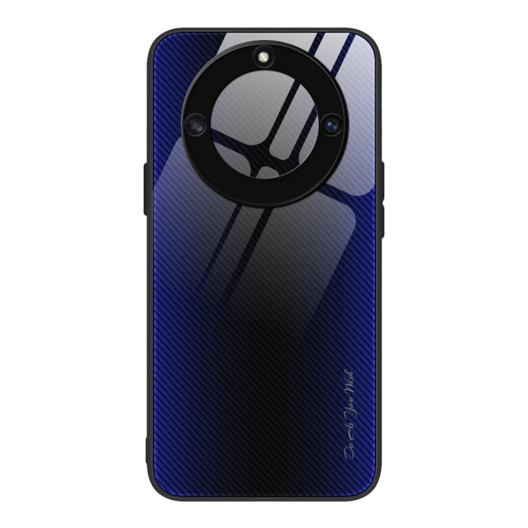 For Honor X40 Texture Gradient Glass TPU Phone Case