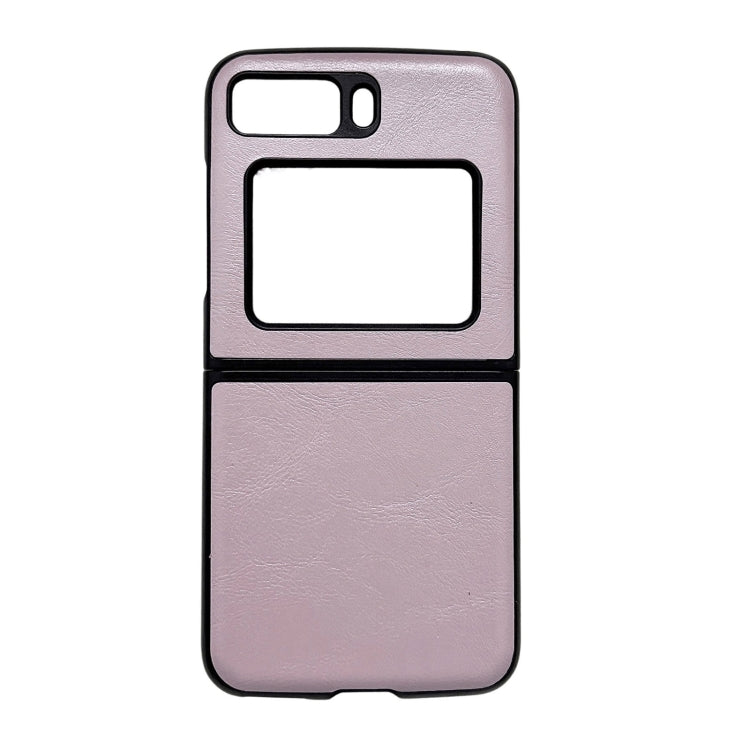 For Motorola Moto Razr 2022 Cowhide Texture PU Phone Case