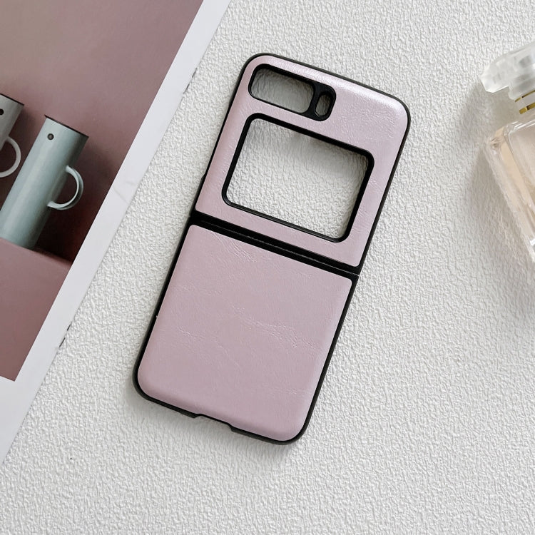 For Motorola Moto Razr 2022 Cowhide Texture PU Phone Case
