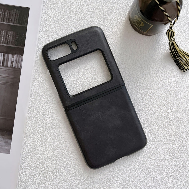 For Motorola Moto Razr 2022 Cowhide Texture PU Phone Case