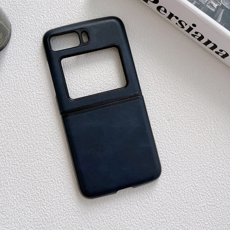 For Motorola Moto Razr 2022 Cowhide Texture PU Phone Case