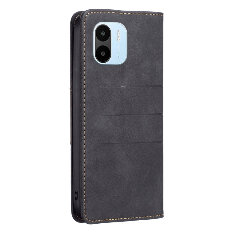 For Xiaomi Redmi A1 / A1+ BF10 Color Block Magnetic Flip Leather Phone Case