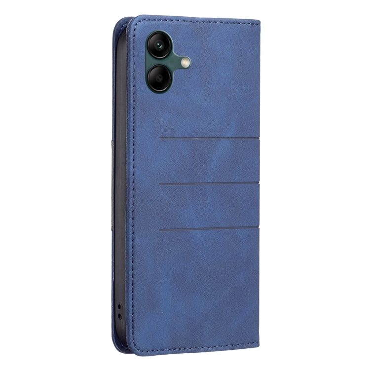For Samsung Galaxy A04 4G BF10 Color Block Magnetic Flip Leather Phone Case