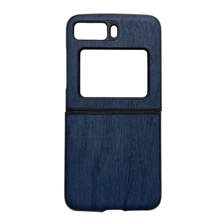 For Motorola Moto Razr 2022 Wood Texture PU Phone Case
