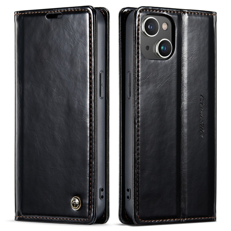 For iPhone 13 CaseMe 003 Crazy Horse Texture Leather Phone Case