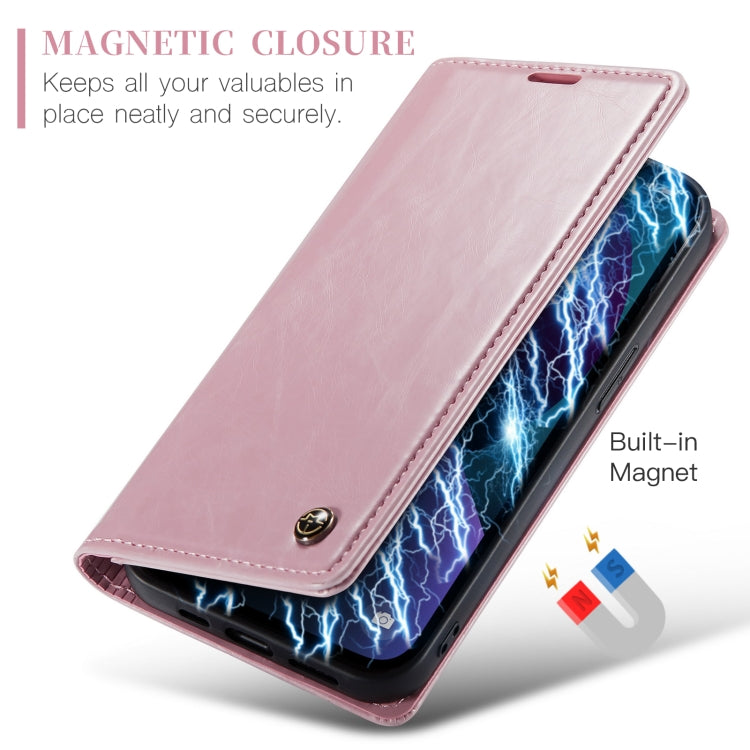 For iPhone 13 CaseMe 003 Crazy Horse Texture Leather Phone Case