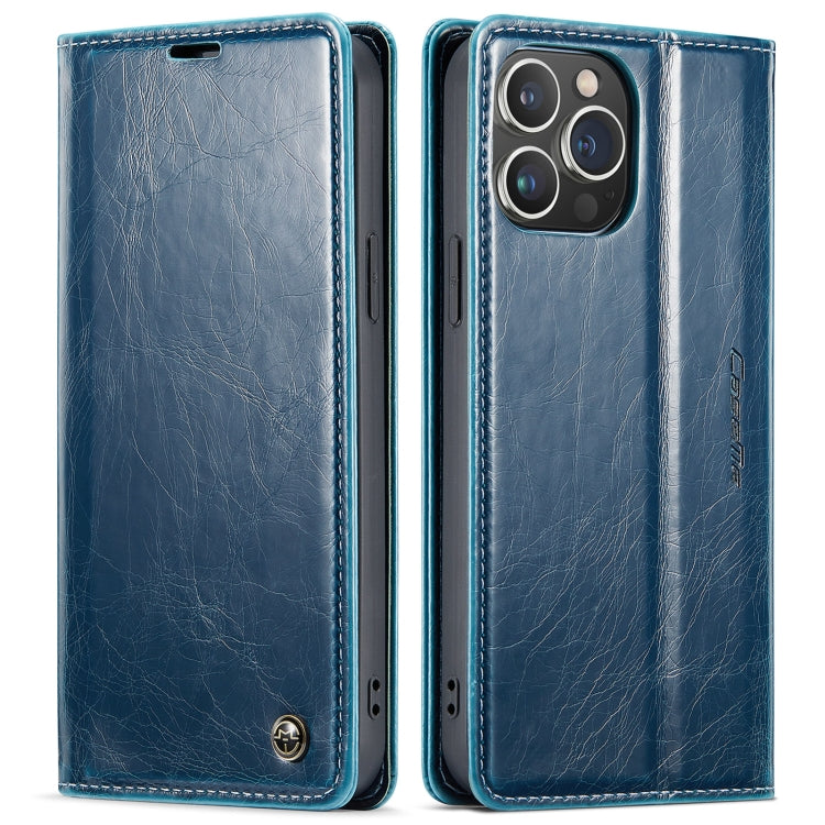 For iPhone 13 Pro CaseMe 003 Crazy Horse Texture Leather Phone Case