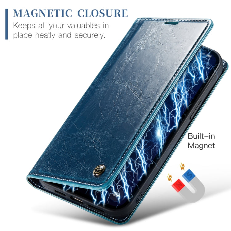 For iPhone 13 Pro CaseMe 003 Crazy Horse Texture Leather Phone Case