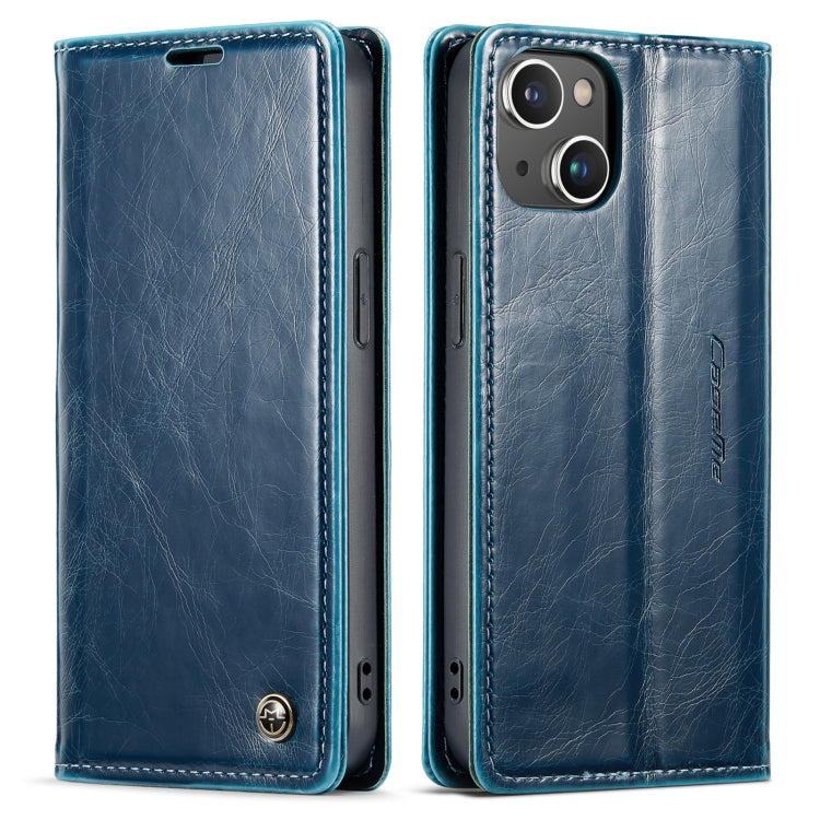 For iPhone 14 CaseMe 003 Crazy Horse Texture Leather Phone Case