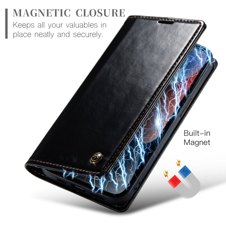 For iPhone 14 Plus CaseMe 003 Crazy Horse Texture Leather Phone Case