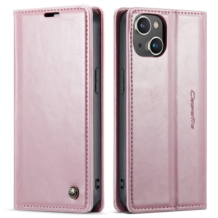 For iPhone 14 Plus CaseMe 003 Crazy Horse Texture Leather Phone Case