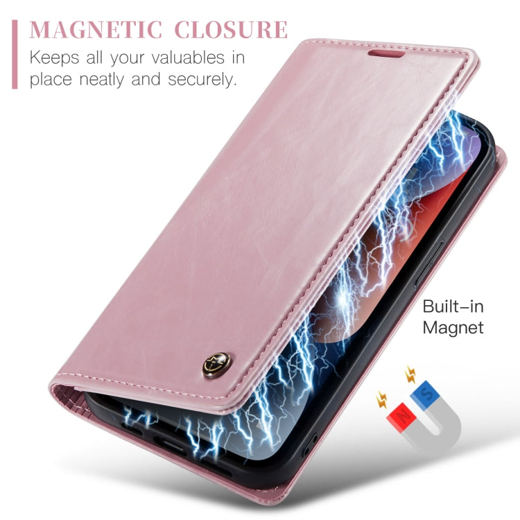 For iPhone 14 Plus CaseMe 003 Crazy Horse Texture Leather Phone Case