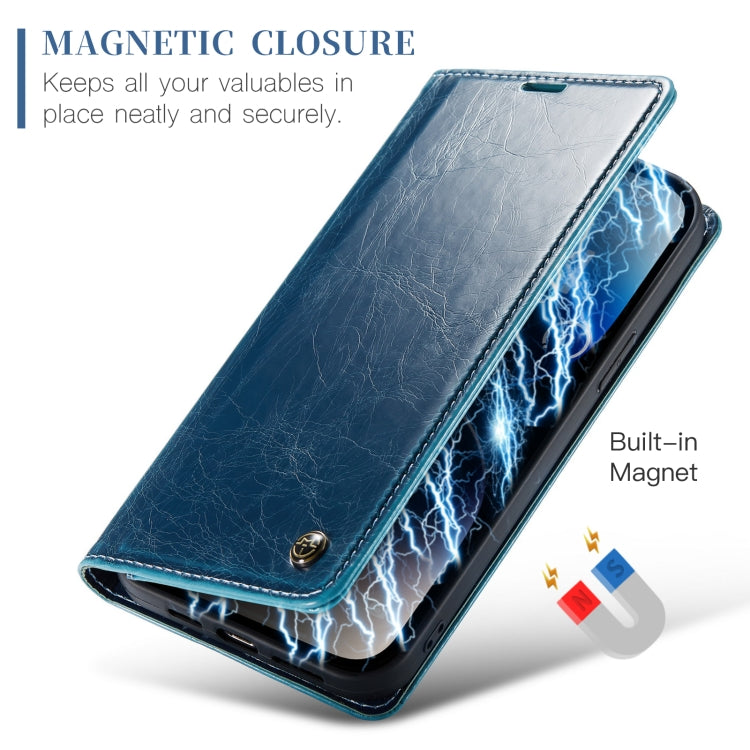 For iPhone 14 Pro CaseMe 003 Crazy Horse Texture Leather Phone Case