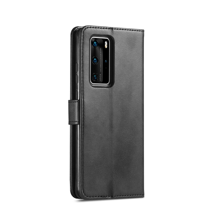 For Huawei P40 LC.IMEEKE Calf Texture Horizontal Flip Leather Case, with Holder & Card Slots & Wallet & Photo Frame