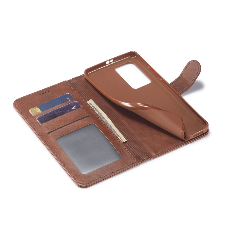 For Huawei P40 LC.IMEEKE Calf Texture Horizontal Flip Leather Case, with Holder & Card Slots & Wallet & Photo Frame
