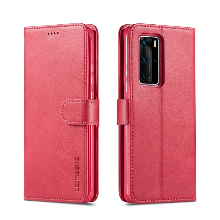 For Huawei P40 LC.IMEEKE Calf Texture Horizontal Flip Leather Case, with Holder & Card Slots & Wallet & Photo Frame