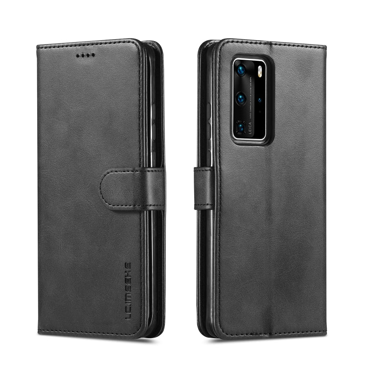 For Huawei P40 Pro LC.IMEEKE Calf Texture Horizontal Flip Leather Case, with Holder & Card Slots & Wallet & Photo Frame