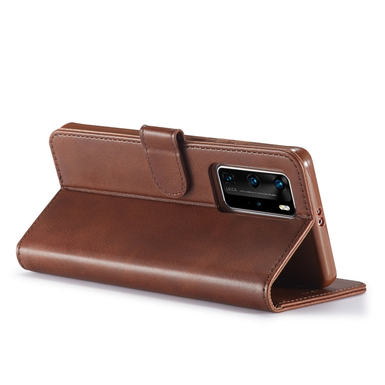 For Huawei P40 Pro LC.IMEEKE Calf Texture Horizontal Flip Leather Case, with Holder & Card Slots & Wallet & Photo Frame