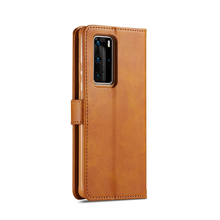 For Huawei P40 Pro LC.IMEEKE Calf Texture Horizontal Flip Leather Case, with Holder & Card Slots & Wallet & Photo Frame