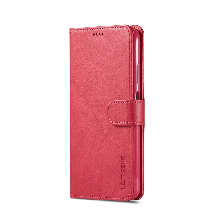 For Huawei P40 Lite / nova 6 SE LC.IMEEKE Calf Texture Horizontal Flip Leather Case, with Holder & Card Slots & Wallet & Photo Frame
