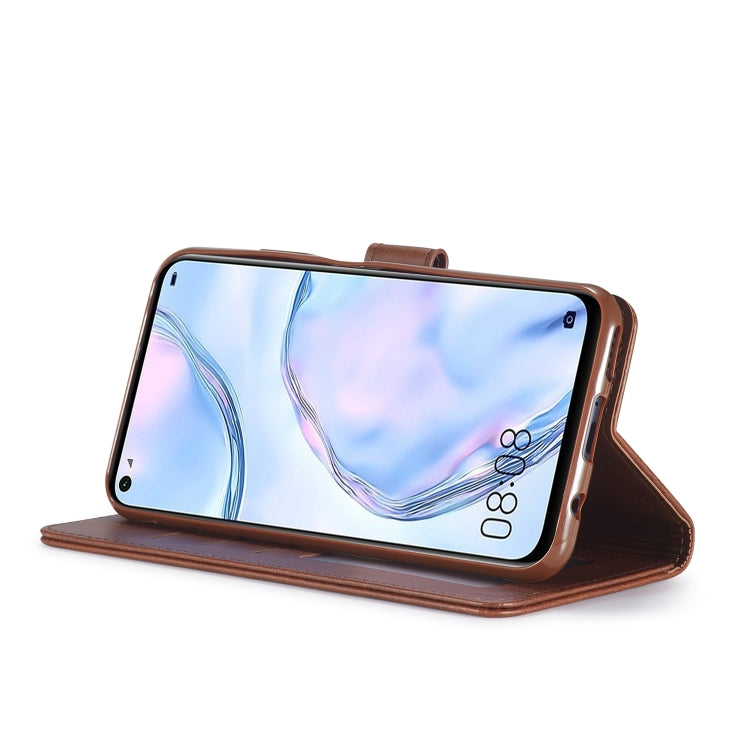 For Huawei P40 Lite / nova 6 SE LC.IMEEKE Calf Texture Horizontal Flip Leather Case, with Holder & Card Slots & Wallet & Photo Frame
