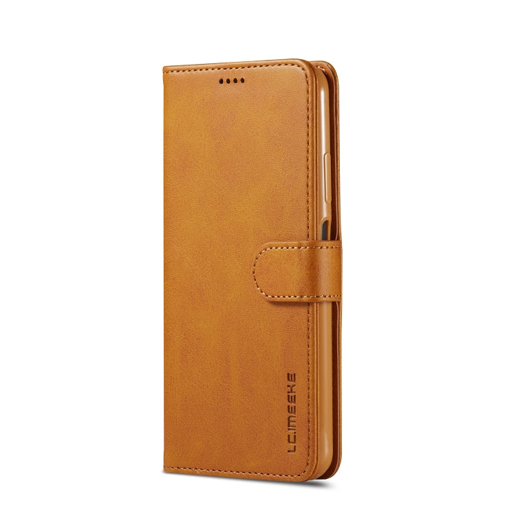 For Huawei P40 Lite / nova 6 SE LC.IMEEKE Calf Texture Horizontal Flip Leather Case, with Holder & Card Slots & Wallet & Photo Frame