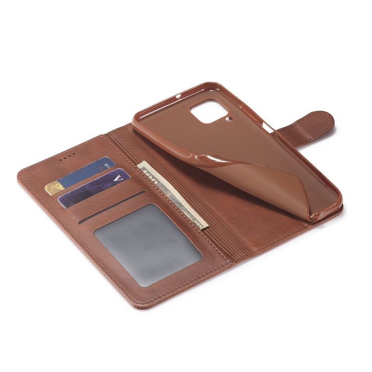 For Huawei P40 Lite / nova 6 SE LC.IMEEKE Calf Texture Horizontal Flip Leather Case, with Holder & Card Slots & Wallet & Photo Frame